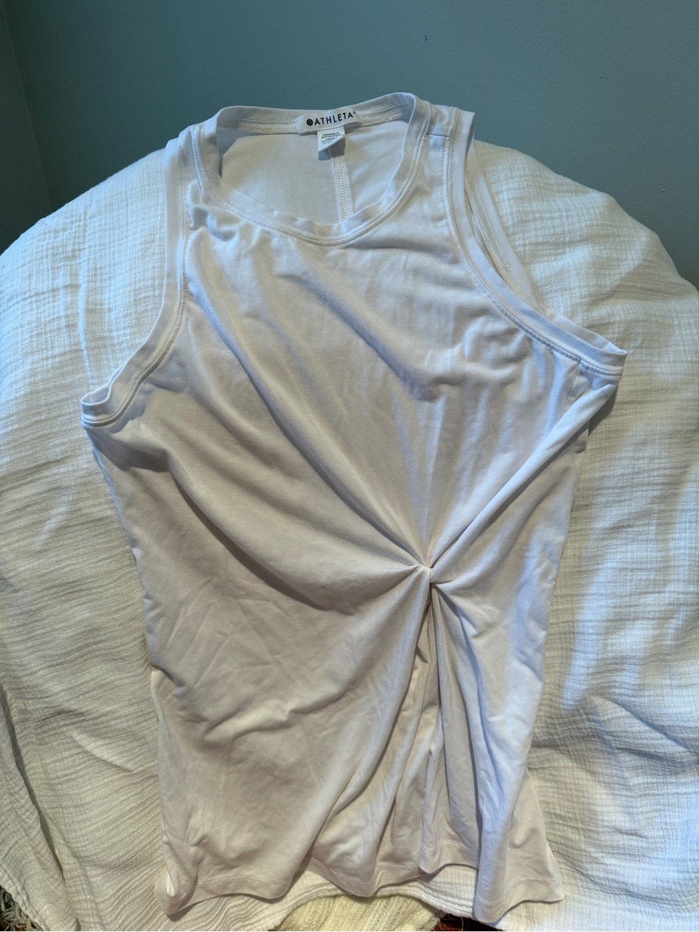 Athleta White Twist-Knot Tank Top - Women's
